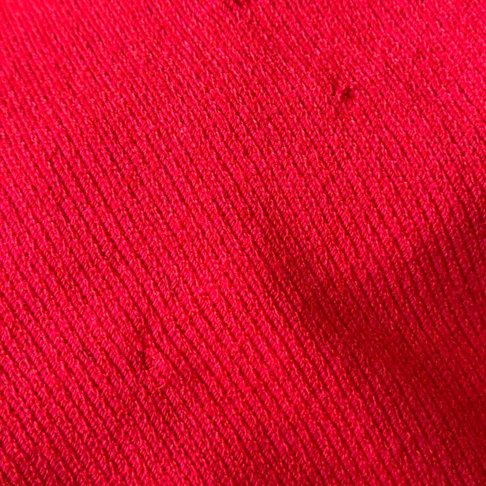 80s Vintage Red Knit Mini Dress - Picture 7 of 7